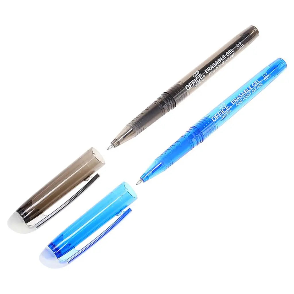 Office Central Erasable Gel Pen 0.7mm Fine Point Blue Or Black 279876