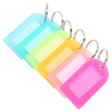 Office Central Key Tags Colour 4.7x2.6cm 6Pk 195961