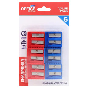 Office Central Pencil Sharpener Value Pack 6Pk 208944