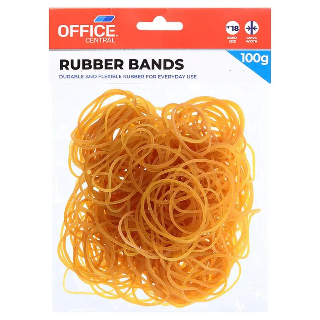 Office Central Rubber Bands Yellow 100g 220915