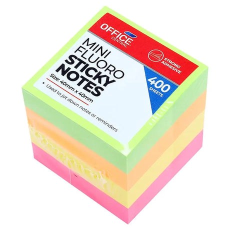 Office Central Sticky Notes Reminder Memos 400Sheets 208975