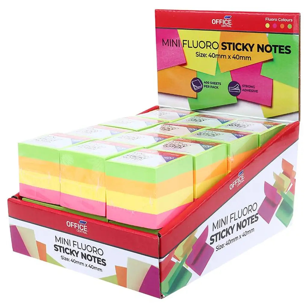 Office Central Sticky Notes Reminder Memos 400Sheets 208975