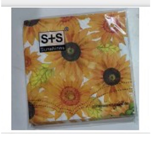 Sunshines Lunch Napkins Assorted Designs 33x33cm 20Pk