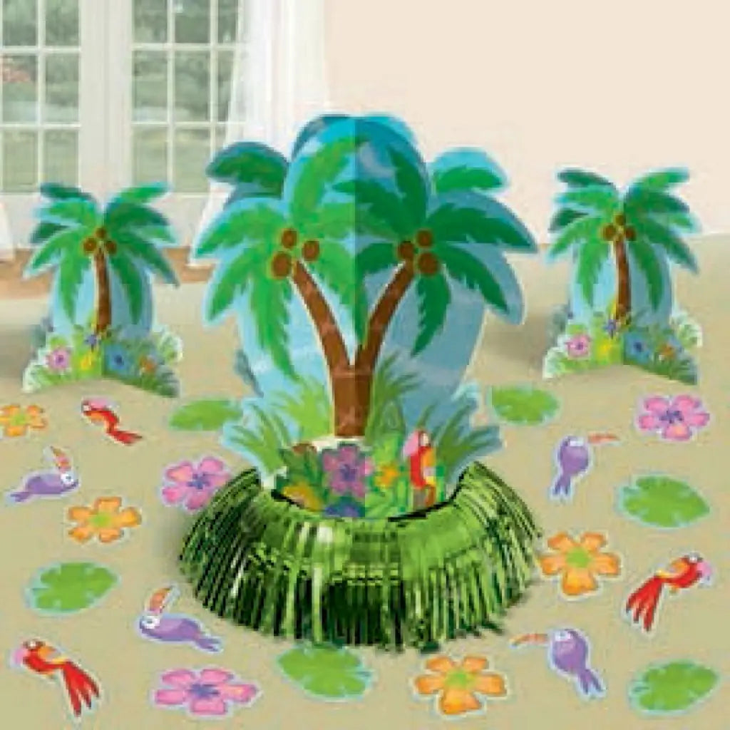 Palm Tree Table Decorations Kit 20Pk 280054