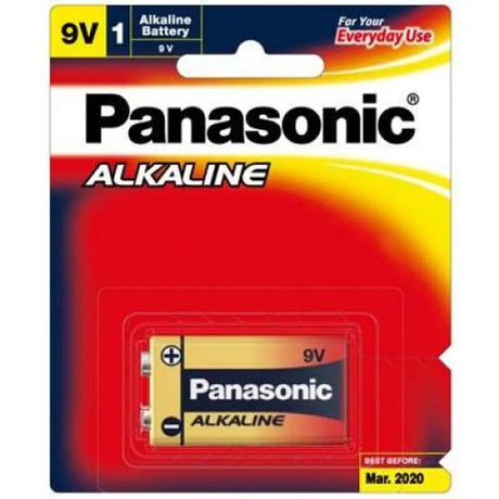 Panasonic Alkaline Battery 9v 1pk PP6LR61T1B