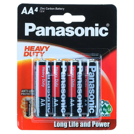 Panasonic Battery Heavy Duty Battery AA 4PK R6DP
