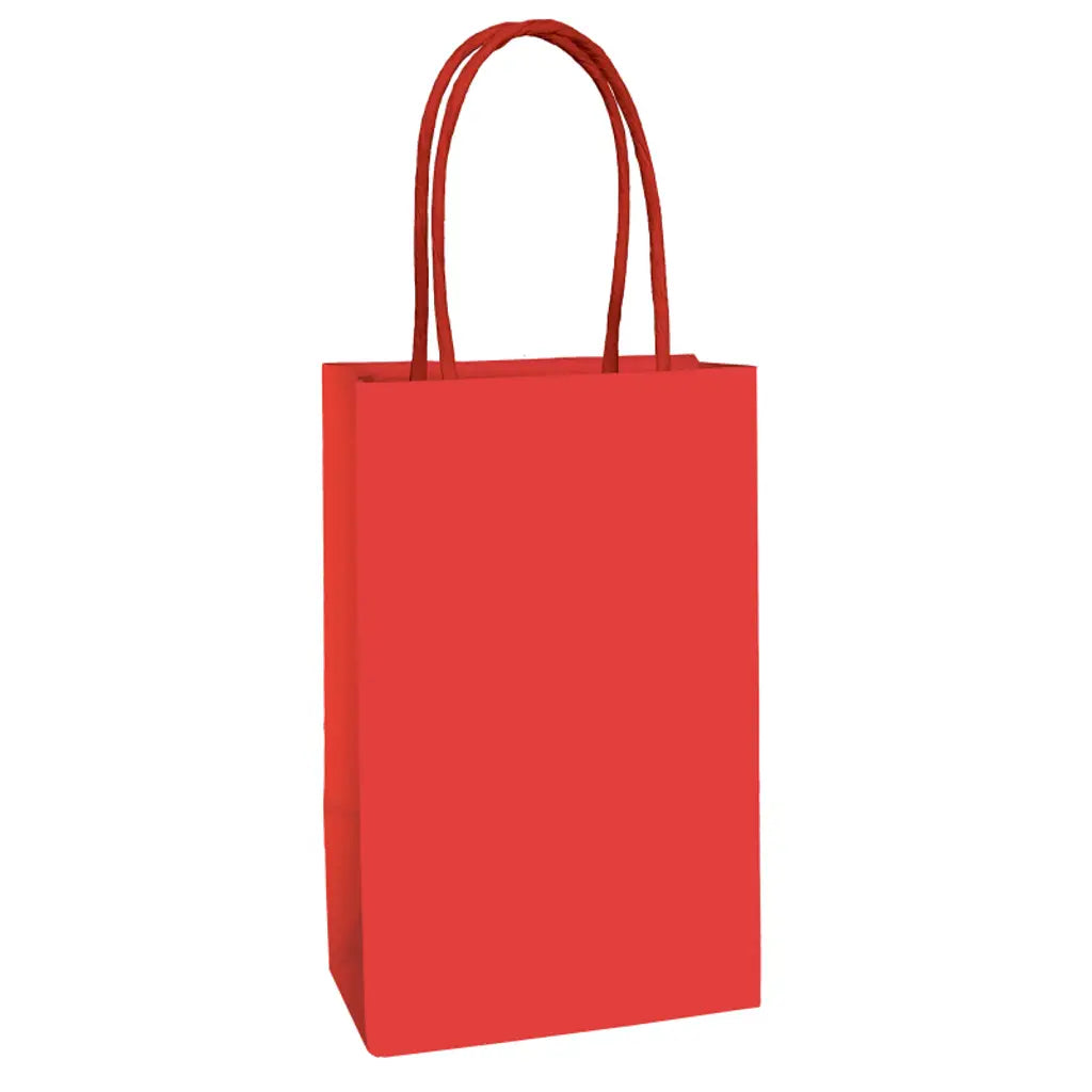 Paper Kraft Bag Apple Red 8Pk 88847100.4