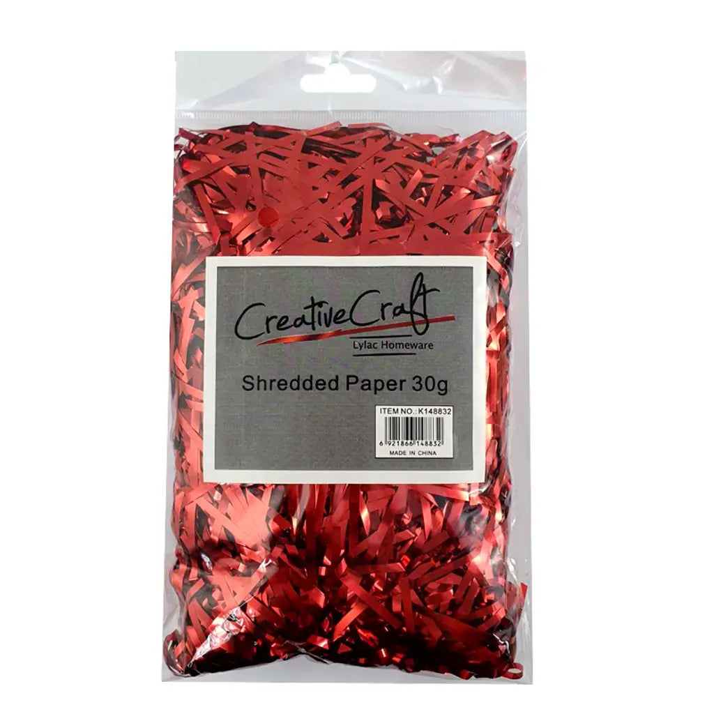Paper Shreds Metallic Red 30g K148832