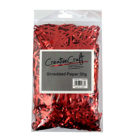 Paper Shreds Metallic Red 30g K148832