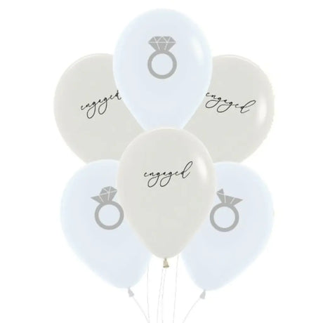 Party Air Balloon Engaged Ring 30cm 6Pk 750107