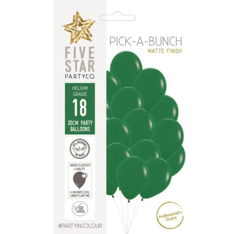 Party Air Balloon Matte Forest Green 30cm 18Pk 700032