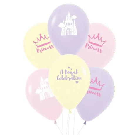 Party Air Balloon Princess Set 30cm 6Pk 750139