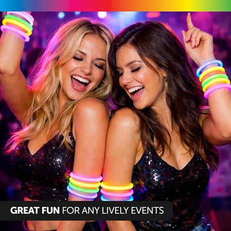 Party Central Assorted Glow Stick Bracelet 5x20mm 15Pk 242467