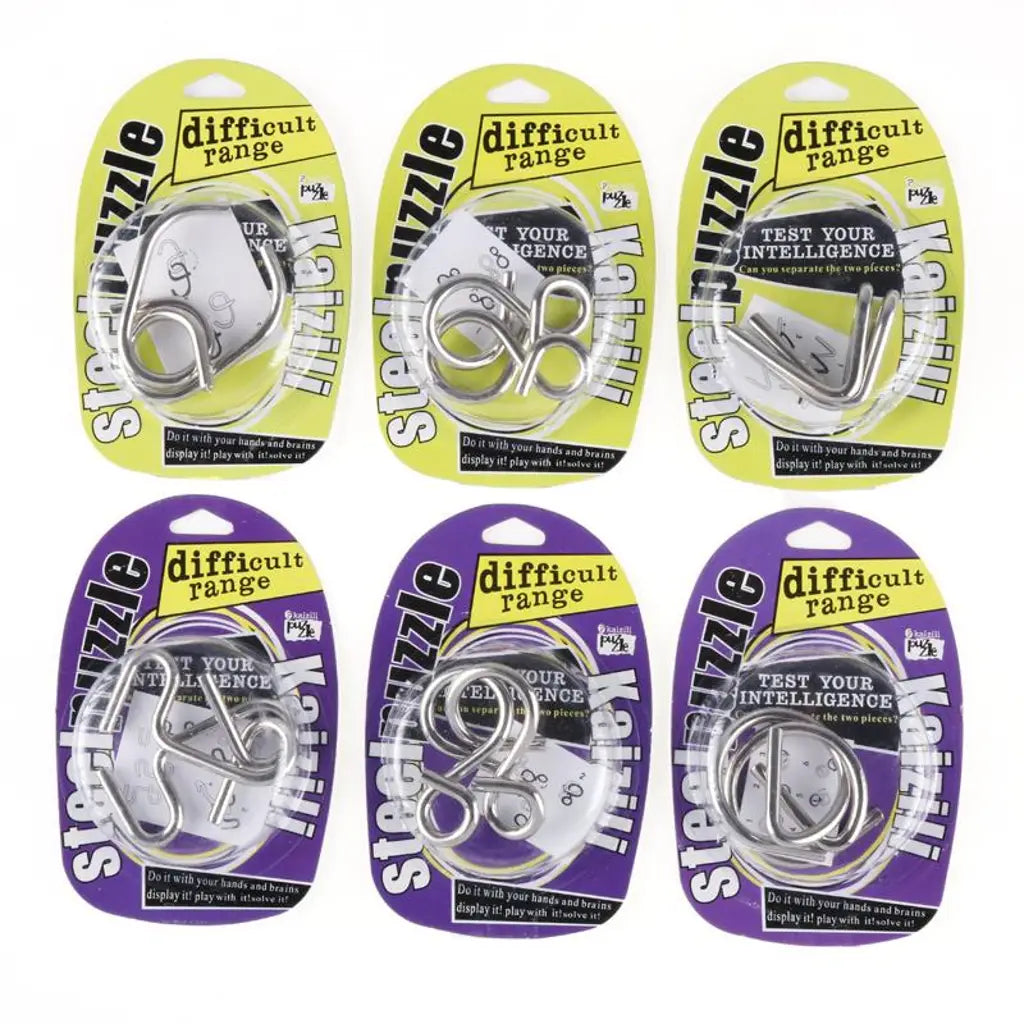 Party Central Assorted Metal IQ Puzzle 232994