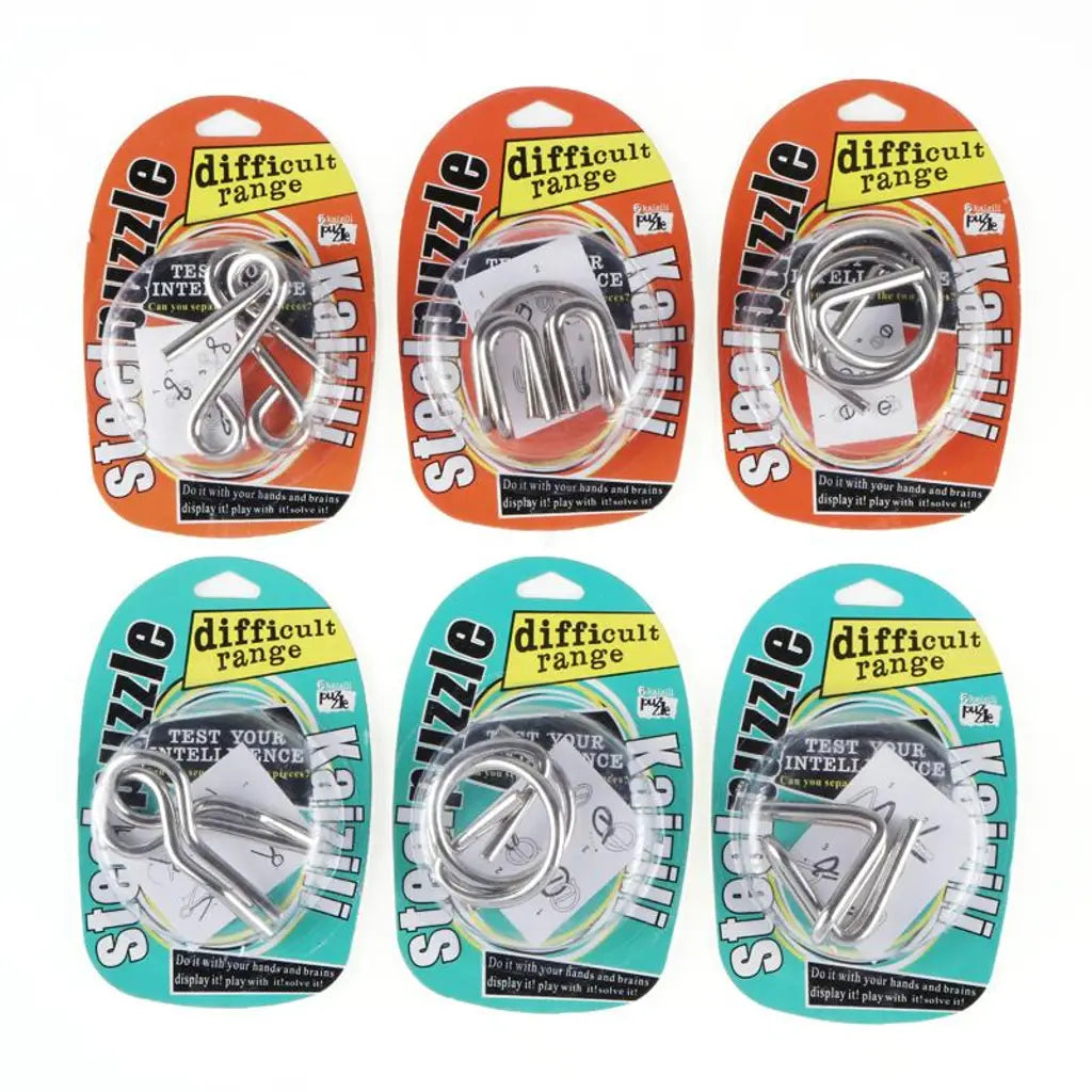 Party Central Assorted Metal IQ Puzzle 232994