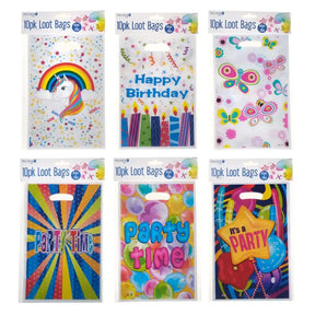 Party Central Assorted Party Loot Bag 10Pk 213795