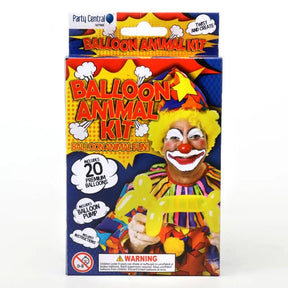 Party Central Balloon Animal Kit Assorted Colours 21Pk 133048