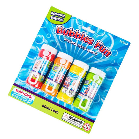 Party Central Bubbles Fun Including Magic Wands Set 60ml 4Pk 145058