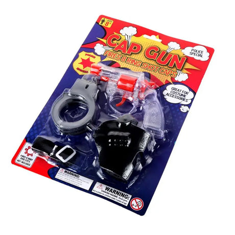 Party Central Cap Gun Policy Play Set Costume Accessory 4Pk 131327