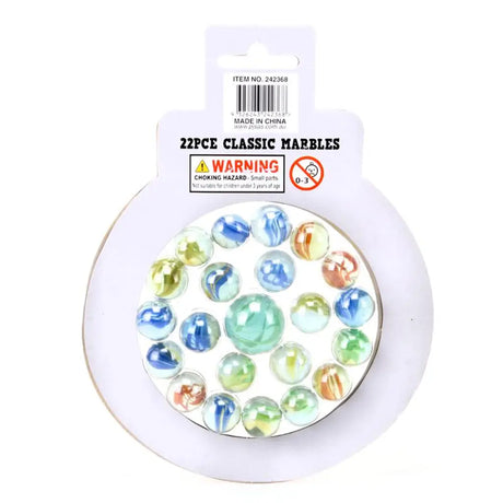 Party Central Classic Marbles Super Action Fun 22Pcs 242368