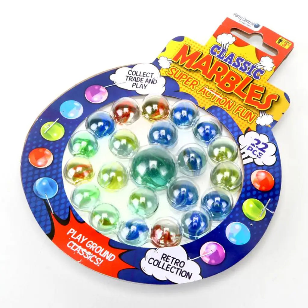 Party Central Classic Marbles Super Action Fun 22Pcs 242368
