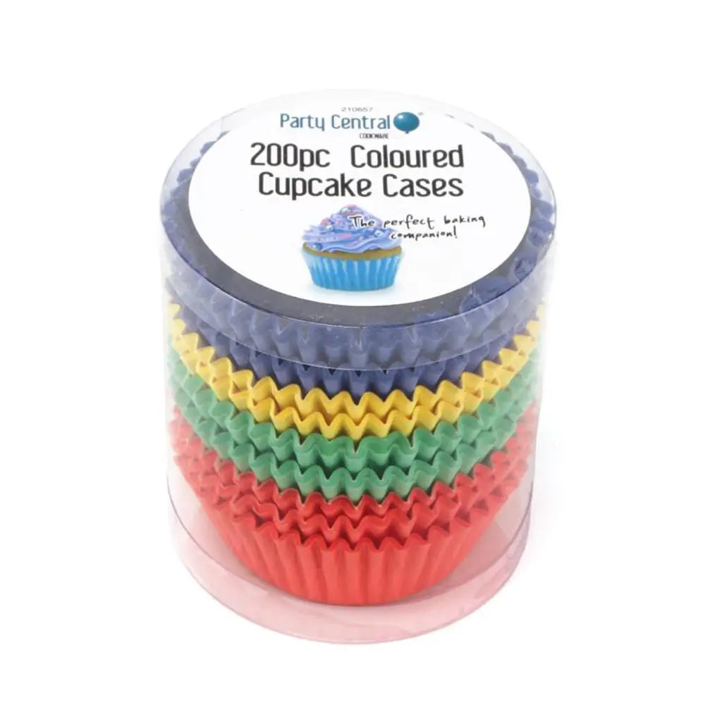 Party Central Coloured Cupcake Muffin Cases 200Pcs 210657
