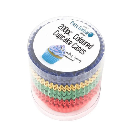 Party Central Coloured Cupcake Muffin Cases 200Pcs 210657