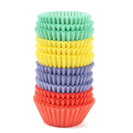 Party Central Coloured Cupcake Muffin Mini Cases 250Pcs 210664