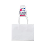 Party Central Craft Paper Gift Bags White 21x15x8cm 3Pk 237845