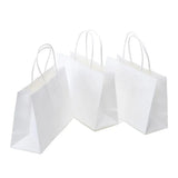 Party Central Craft Paper Gift Bags White 21x15x8cm 3Pk 237845