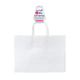 Party Central Craft Paper Gift Bags White 25x31x11.5cm 2Pk 237807