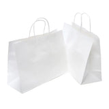Party Central Craft Paper Gift Bags White 25x31x11.5cm 2Pk 237807