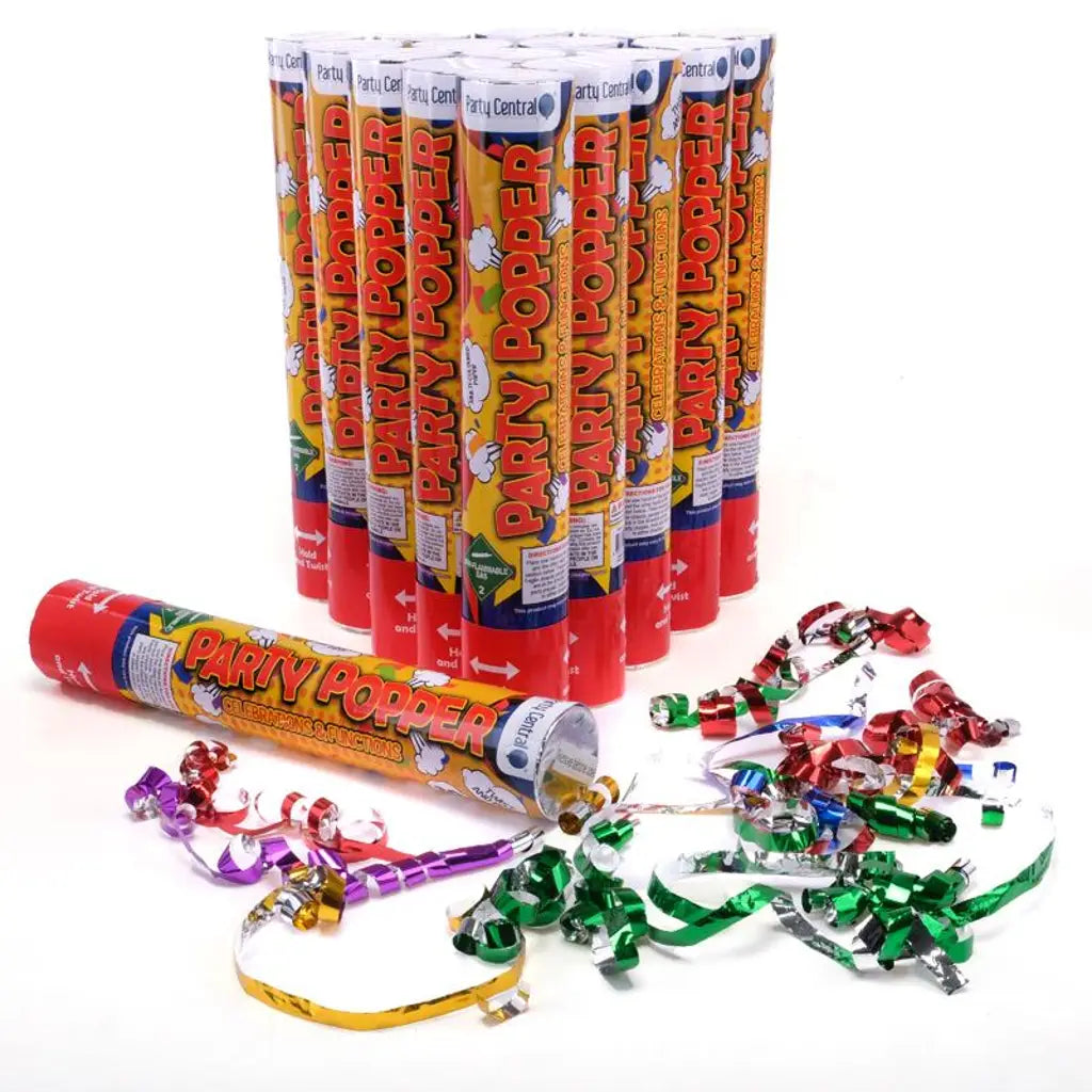 Party Central Crazy Party Poppers Twist And Pop 30cm 279548