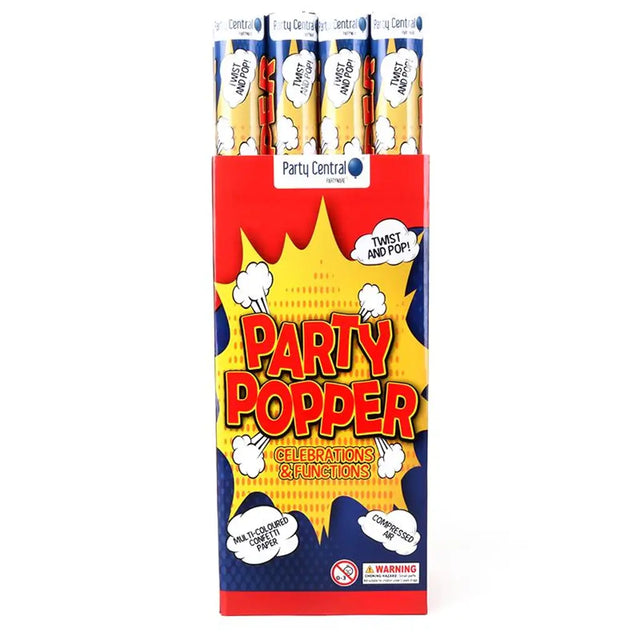 Party Central Crazy Party Poppers Twist And Pop 58cm 145010