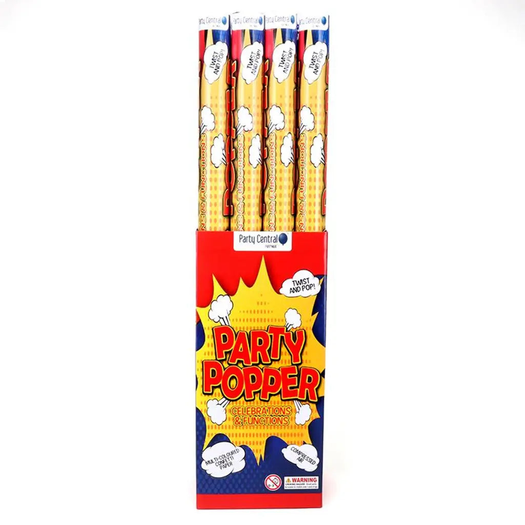 Party Central Crazy Party Poppers Twist And Pop 78cm 145027