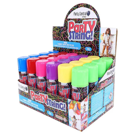 Party Central Crazy Silly Wacky Party String Assorted Colour 80g 144969