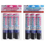 Party Central Gender Reveal Party Popper Collection 3Pk 20cm 284115