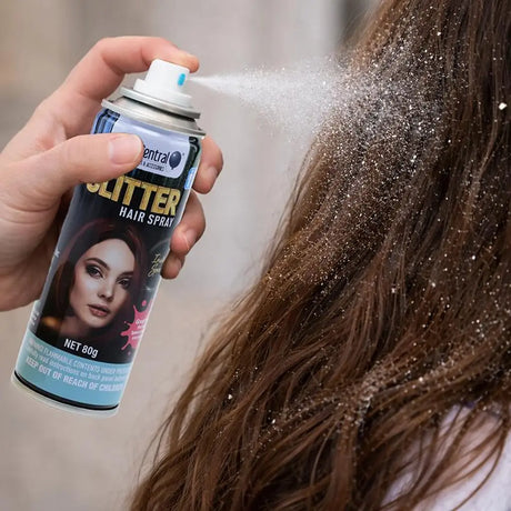 Party Central Glitter Assorted Colours Hair Spray 80g 269174