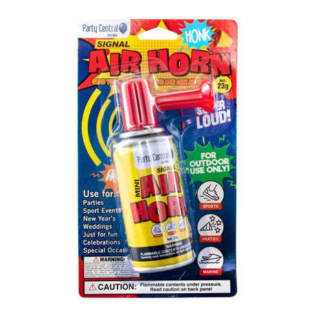 Party Central Mini Signal Air Horn Outdoor Party Sports 23g 244379