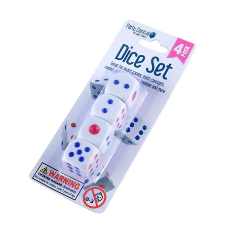 Party Central Party Dice Set 4Pk 276998