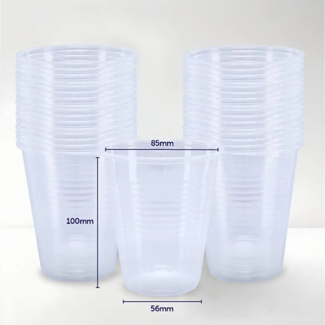 Party Central Premium Plastic Clear Cups Bulk 350ml 50Pk 288427