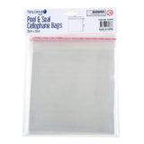 Party Central Premium Seal Cellophane Snack Bags 15x15cm 50Pk 270866