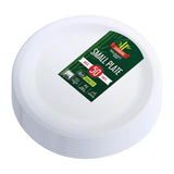 Party Central Sugarcane Side Plates White 18cm 50Pk 278961