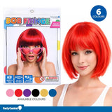 Party Central Wig Bob With Fringe Adults Assorted Colours 277353