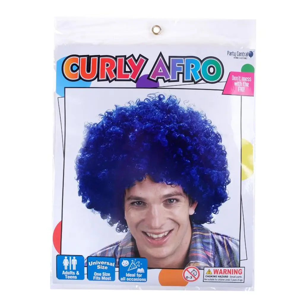 Party Central Wig Curly Afro Adults Assorted Colours 277346