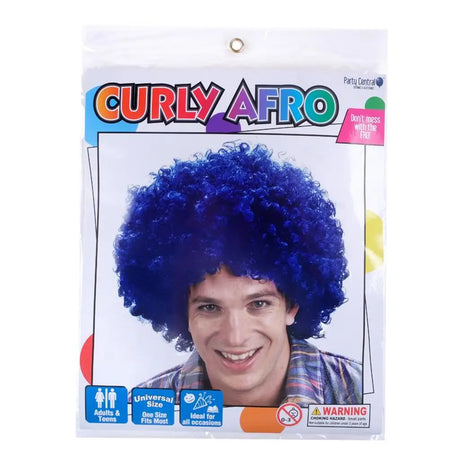 Party Central Wig Curly Afro Adults Assorted Colours 277346
