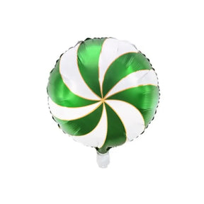 Party Deco Foil Balloon Candy Swirl Green 45cm FB107012