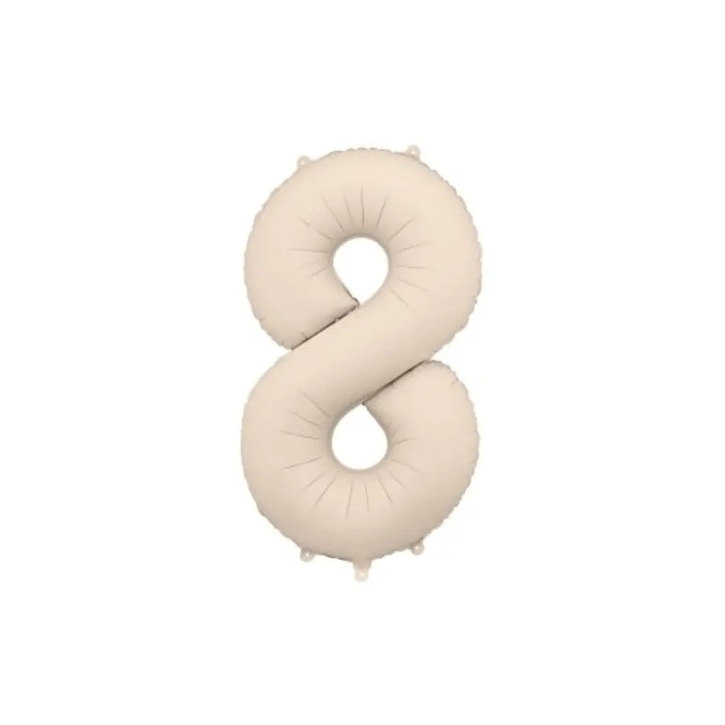 Party Deco Foil Balloon Number 8 Nude 86cm FB1T8013J