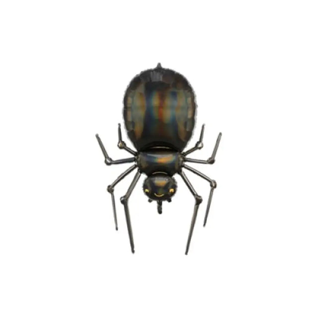 Party Deco Foil Balloon Spider Glossy Black 101cm FB117