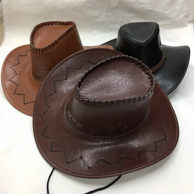Party Hat Cowboy Faux Leather 3Cols K062855